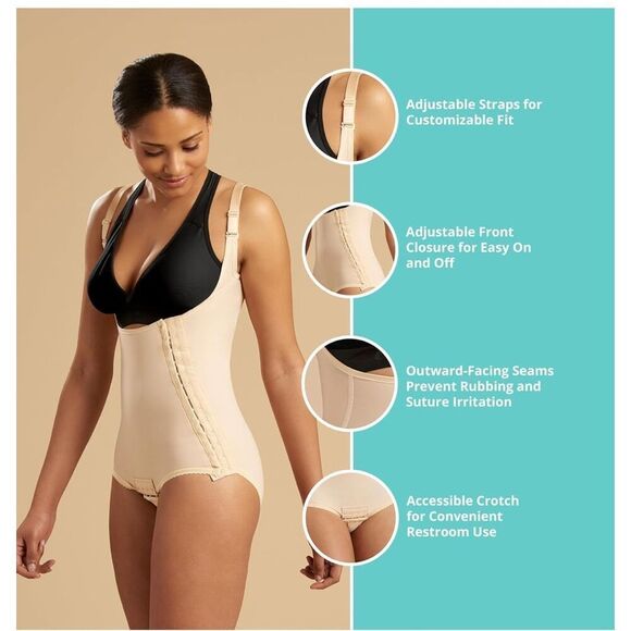 MARENA SFBHA Recovery Panty-Length Post-surgical Compression Girdle, High-Back - - Picture 5 of 9